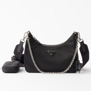 프라다 테수토 리에디션 체인크로스백 호보백 1BH204