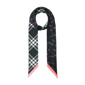 버버리 스키니 리버시블 실크 스카프 Skinny Reversible Cherry Silk Scarf PNTED CHERRY SKINNY 8088228
