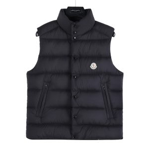 ONCLER TIBB F25 무광 매트 스탠드 칼라 다운 조끼 남녀공용