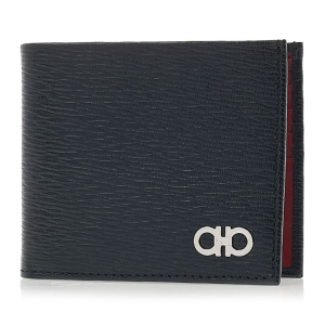 페라가모 더블 간치니 반지갑 66 A063 NERO RED 0685956