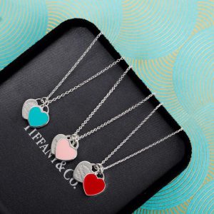 티파니 앤코 리턴 투 더블 하트 목걸이 펜던트 미니 블루 60014069 60014070 60014260