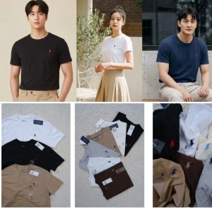 폴로랄프로렌 반팔티 검정색 /아이보리 / 연갈색 /회색 /순백색 /진갈색