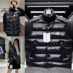 몽클조끼 몽클레 TIBB 패딩 조끼 블랙