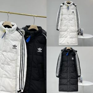 아디다스 롱 패딩 코트 남녀 공용 커플용 제품 M-3XL