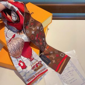 루이비통 리미티드 크리스마스 M79455 Xmas 비비엔 방도 스카프 반다나