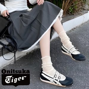 오니츠카 타이거 멕시코 66 TGRS 여성 메리제인 스니커즈 1182A678-00